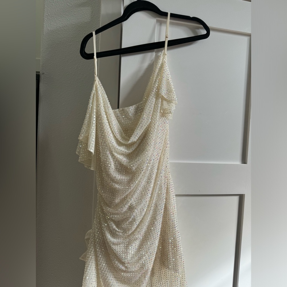 White Embellished Corset Mini Dress Oh Polly